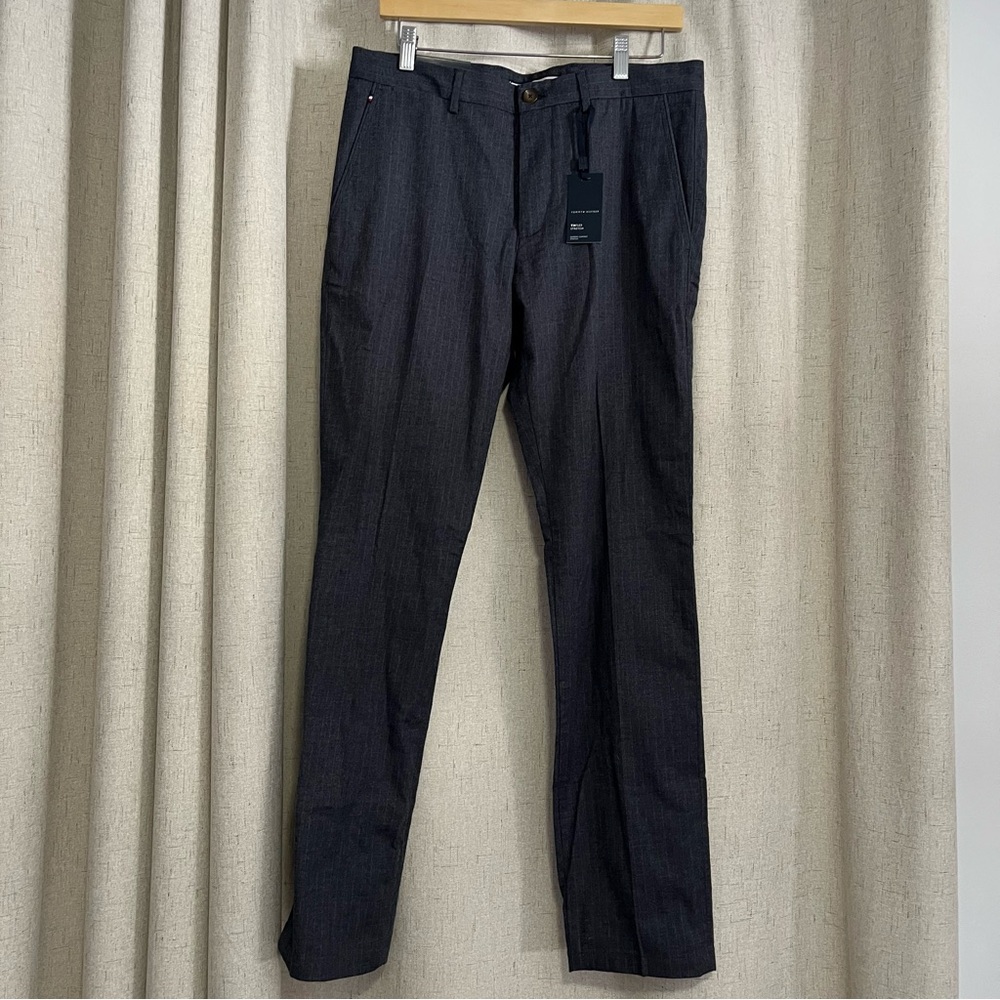 Tommy Hilfiger Sample Dark Gray Denton Stripe Pants